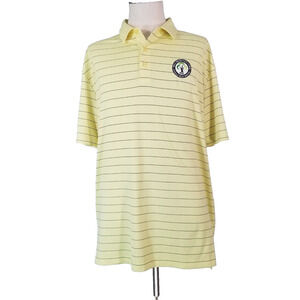 Callaway golf polo shirt men's XL extra large yellow Dri-Fit Mill Creek Donald